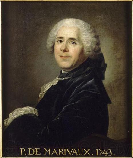 Jean Baptiste van Loo Portrait of Pierre Carlet de Chamblain de Marivaux Norge oil painting art